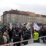 Demonstranti proti imigraci se střetli s pochodem proti xenofobii. Jen slovně