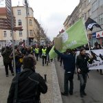 Demonstranti proti imigraci se střetli s pochodem proti xenofobii. Jen slovně