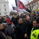 Demonstranti proti imigraci se střetli s pochodem proti xenofobii. Jen slovně