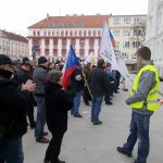 Demonstranti proti imigraci se střetli s pochodem proti xenofobii. Jen slovně