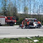 Vážná nehoda u Boršova nad Vltavou včera uzavřela silnici na několik hodin