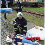 Jindřichohradečtí hasiči zasahovali cvičně u vlakového neštěstí