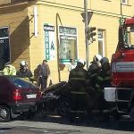 Policie a hasiči vyšetřují ranní nehodu v Budějovické ulici v Táboře