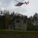 Letecká záchranná služba cvičila záchranu člověka z obtížně dostupných míst