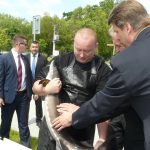 Prezident si ve Vodňanech prohlédl jesetery a promluvil ke studentům rybářské školy i fakulty