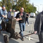 V tělocvičně lze obdivovat naleštěné historické motocykly