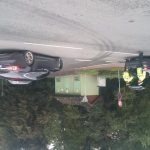 V Písku se nevešel kamion pod viadukt. Probíhají vyprošťovací práce
