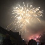 Nebe nad Protivínem rozzářil novoroční ohňostroj