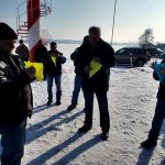 Modelářům sníh nevadí. Létáním na lyžích se v Táboře bavili celý den