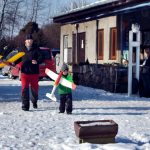 Modelářům sníh nevadí. Létáním na lyžích se v Táboře bavili celý den