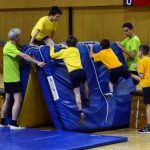 Zaplněná sportovní hala tleskala milevským sokolům