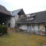 V Dražíči se zřítila část zemědělské usedlosti