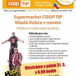 Supermarket COOP Tip Mladá Vožice otevírá po rekonstrukci. Už v pátek!