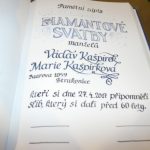 Šedesát let spolu. Manželé Kašpírkovi oslavili diamantovou svatbu