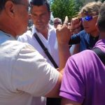 Prezident Miloš Zeman debatoval s lidmi Milevsku. Mladíka s píšťalkou málem inzultovali
