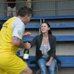 Zase za rok, skandovali fotbalisté Junioru u dudáka na náměstí