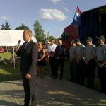 Hasiči z Dvorců v sobotu oslavili osmdesátku. Žehnali svůj první prapor