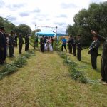 Myslivecká svatba se odehrála podle starého rituálu