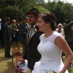 Myslivecká svatba se odehrála podle starého rituálu