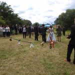 Myslivecká svatba se odehrála podle starého rituálu