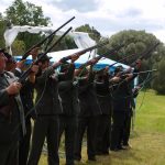 Myslivecká svatba se odehrála podle starého rituálu