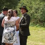 Myslivecká svatba se odehrála podle starého rituálu