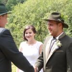 Myslivecká svatba se odehrála podle starého rituálu