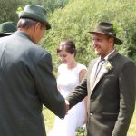 Myslivecká svatba se odehrála podle starého rituálu