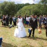 Myslivecká svatba se odehrála podle starého rituálu