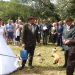 Myslivecká svatba se odehrála podle starého rituálu