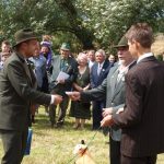 Myslivecká svatba se odehrála podle starého rituálu