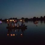 Benátská noc a Hastrmani u rybníka v Borovanech u Bernartic