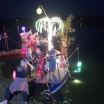 Benátská noc a Hastrmani u rybníka v Borovanech u Bernartic
