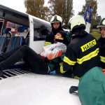 K havárii letadla v Táboře jeli hasiči, policisté i záchranáři. Šlo naštěstí jen o cvičení