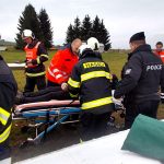 K havárii letadla v Táboře jeli hasiči, policisté i záchranáři. Šlo naštěstí jen o cvičení