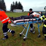 K havárii letadla v Táboře jeli hasiči, policisté i záchranáři. Šlo naštěstí jen o cvičení
