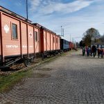 Legiovlak zastavil v Jindřichově Hradci. Potom míří do Tábora, Prachatic a Krumlova