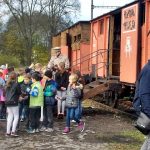 Legiovlak zastavil v Jindřichově Hradci. Potom míří do Tábora, Prachatic a Krumlova