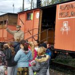 Legiovlak zastavil v Jindřichově Hradci. Potom míří do Tábora, Prachatic a Krumlova