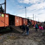 Legiovlak zastavil v Jindřichově Hradci. Potom míří do Tábora, Prachatic a Krumlova