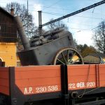 Legiovlak zastavil v Jindřichově Hradci. Potom míří do Tábora, Prachatic a Krumlova