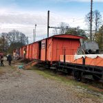 Legiovlak zastavil v Jindřichově Hradci. Potom míří do Tábora, Prachatic a Krumlova