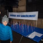 Na happeningu v Písku byla předána výzva starostce k vytvoření pietního místa