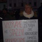 Na happeningu v Písku byla předána výzva starostce k vytvoření pietního místa