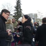Rozsvícení vánočního stromu v nemocnici sledovala i hejtmanka kraje