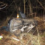 Řidička zázrakem přežila, auto je zdemolované