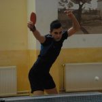 Vítězové vánočního turnaje ve stolním tenisu v Dražicích – Milan Vlček, Petr Chytil a Jakub Stuchlík