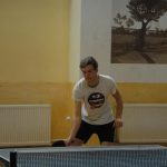 Vítězové vánočního turnaje ve stolním tenisu v Dražicích – Milan Vlček, Petr Chytil a Jakub Stuchlík