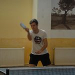 Vítězové vánočního turnaje ve stolním tenisu v Dražicích – Milan Vlček, Petr Chytil a Jakub Stuchlík