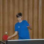 Vítězové vánočního turnaje ve stolním tenisu v Dražicích – Milan Vlček, Petr Chytil a Jakub Stuchlík
